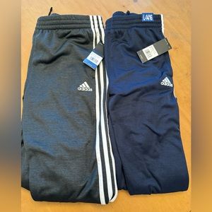 Set of two pairs of Adidas athletic pants, sz youth large. New with tags